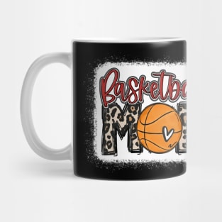 Basketball Mom Leopard Basketball  Mom Mug